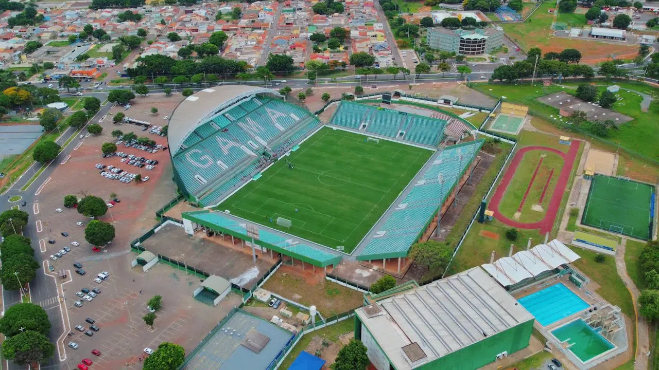 football stadium from above