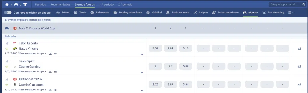 1xbet Esports