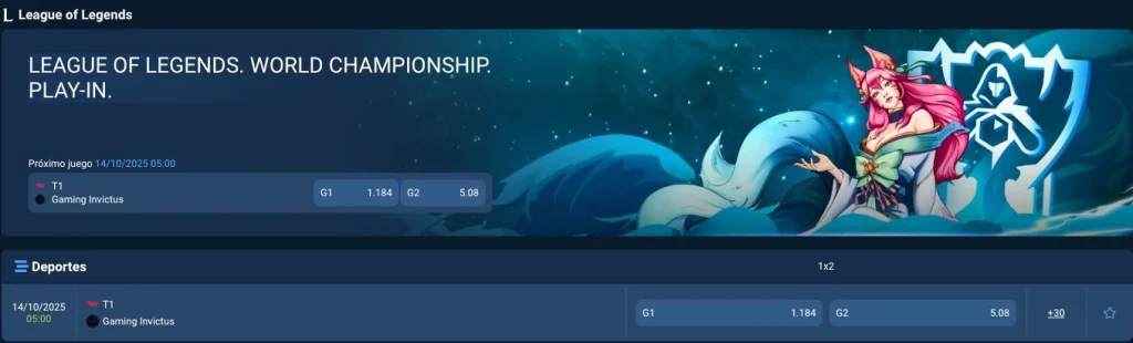 LoL 1xbet